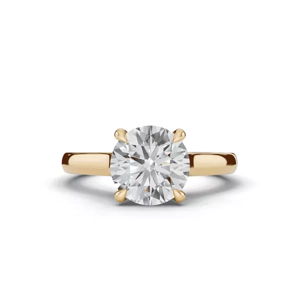 Euroshank Scroll Solitaire Engagement Ring