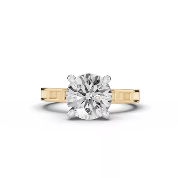 Forma Frame Solitaire Engagement Ring