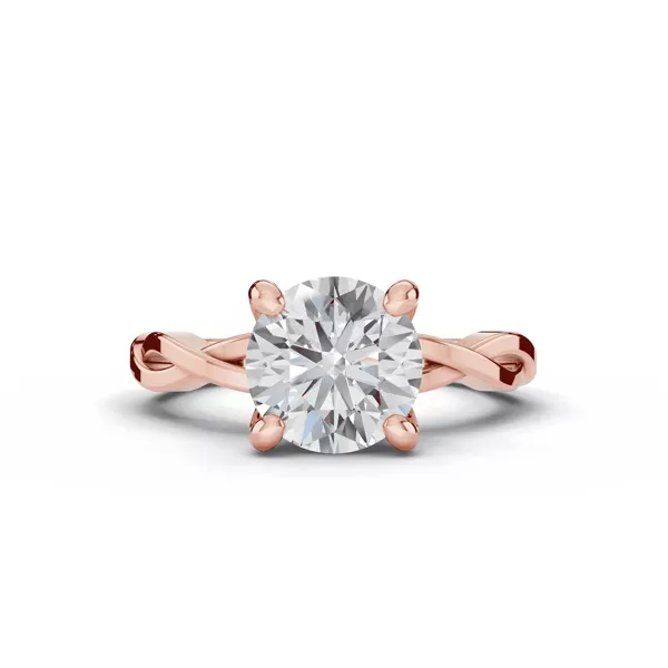 Voluta Twist Solitaire Engagement Ring