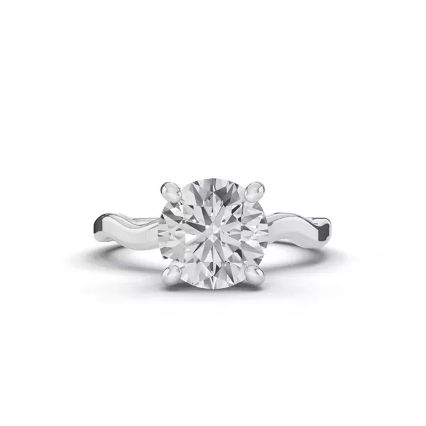 Ribbon Solitaire Engagement Ring