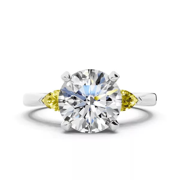 Setting Madison Yellow Sapphire Three-Stone Pear (0.25 ct. tw.)