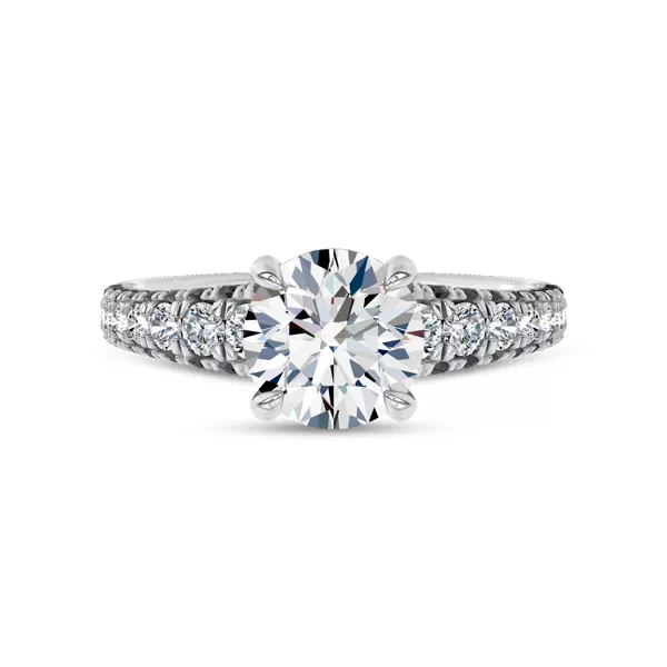 Midnight Noir Lab Engagement Ring by Christian Siriano