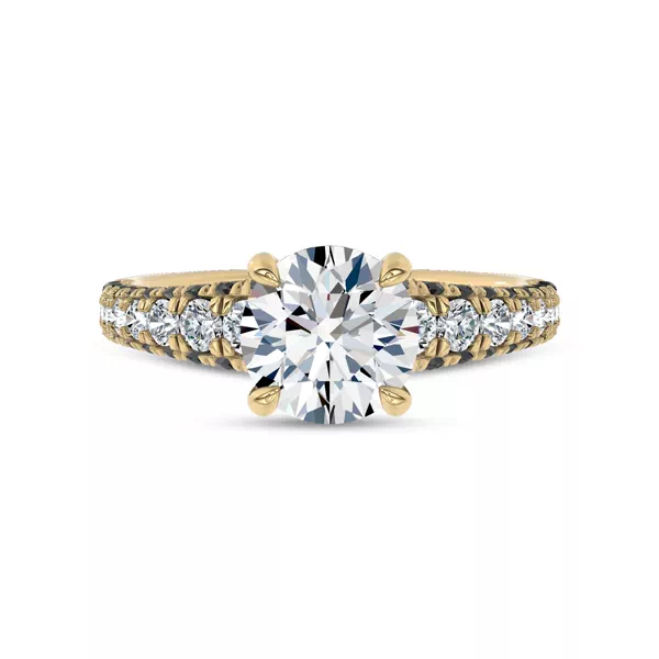 Midnight Noir Lab Engagement Ring by Christian Siriano