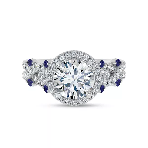 Setting Embellis Sapphire Lab  by Christian Siriano