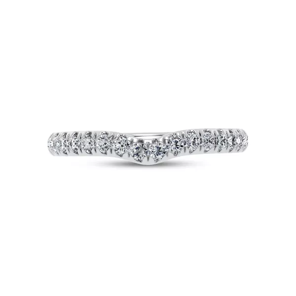 Alexandra Curved Pavé Band