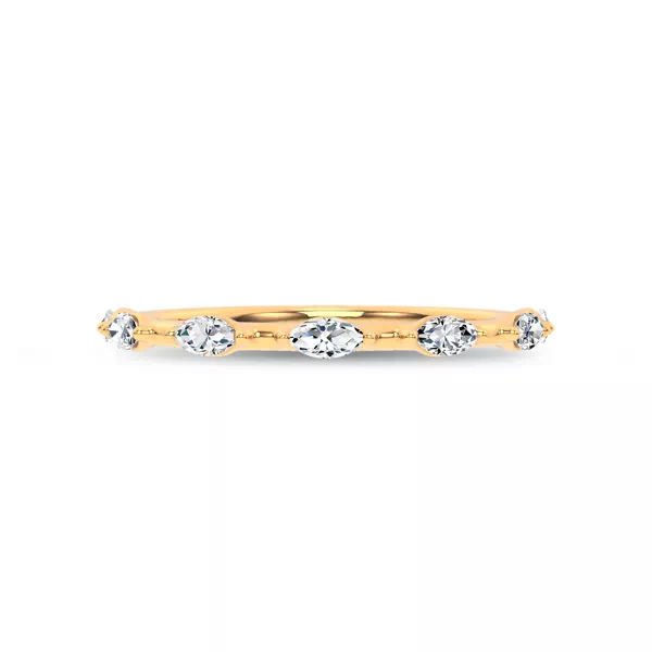Starlight Spaced Marquise Diamond Band