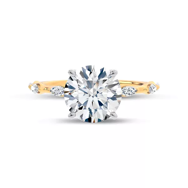 Starlight Spaced Marquise Diamond Engagement Ring