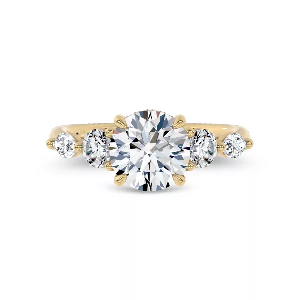 Kerry Mixed Shape Lab Engagement Ring