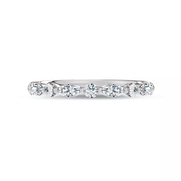 Serenity Marquise And Round Diamond Band