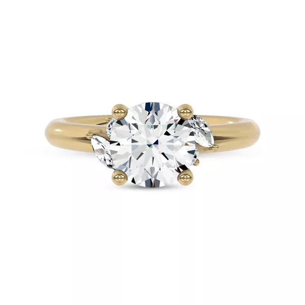 Serenity Marquise And Round Diamond Accent Engagement Ring