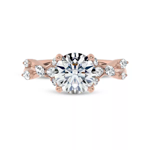 Jardin Valentina Mixed Shape Lab Engagement Ring by Christian Siriano