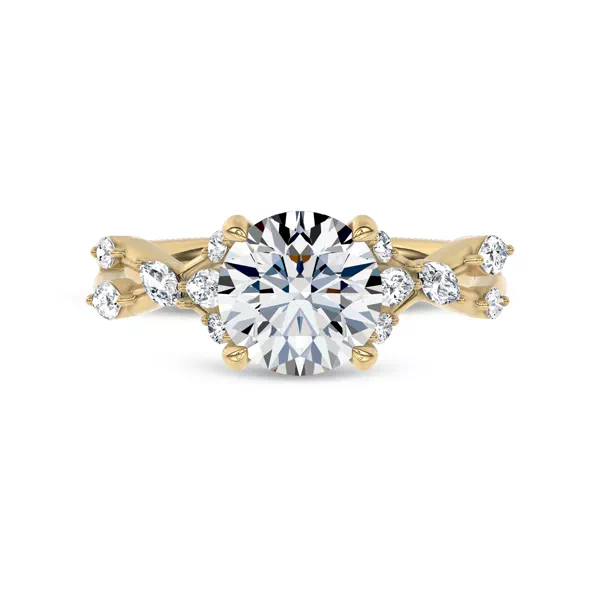 Jardin Valentina Mixed Shape Lab Engagement Ring by Christian Siriano