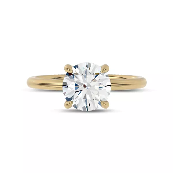 Reflection Hidden Halo Solitaire Lab Ring by Christian Siriano