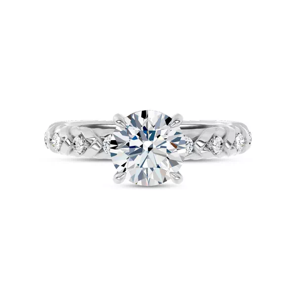 Illume Pavé Lab Engagement Ring by Christian Siriano