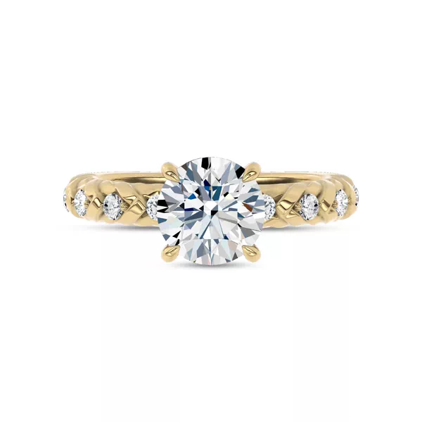 Illume Pavé Lab Engagement Ring by Christian Siriano