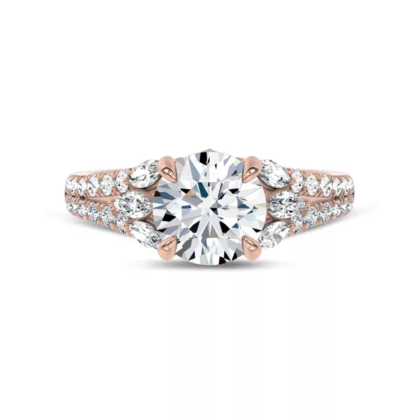 Blooming Marquise Pavé Lab Engagement Ring by Christian Siriano