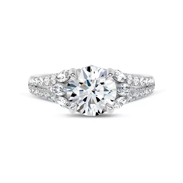 Blooming Marquise Pavé Engagement Ring by Christian Siriano