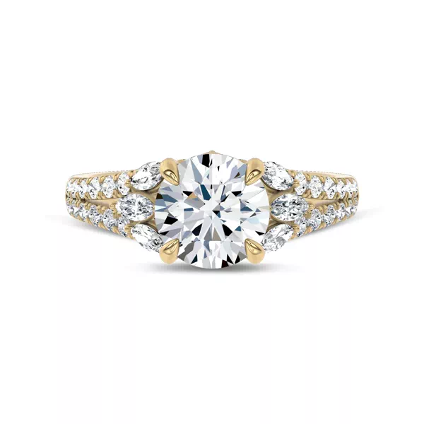 Blooming Marquise Pavé Lab Engagement Ring by Christian Siriano