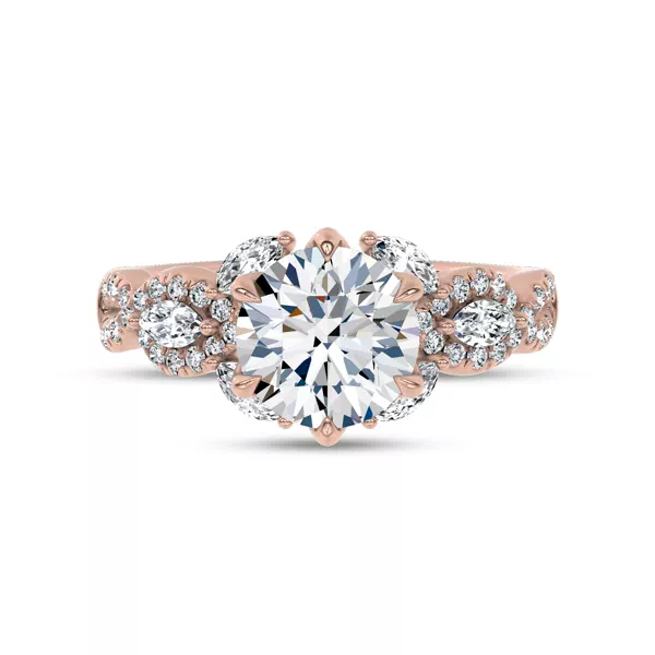 Valora Pavé Vine Lab Engagement Ring by Christian Siriano