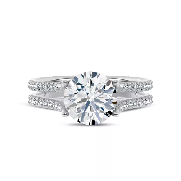 Unione Pavé Lab Engagement Ring by Christian Siriano