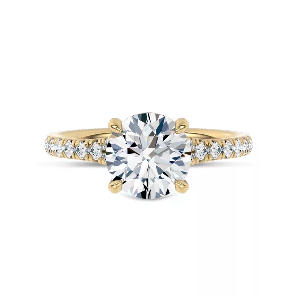 Cascata Halo Lab Engagement Ring by Christian Siriano