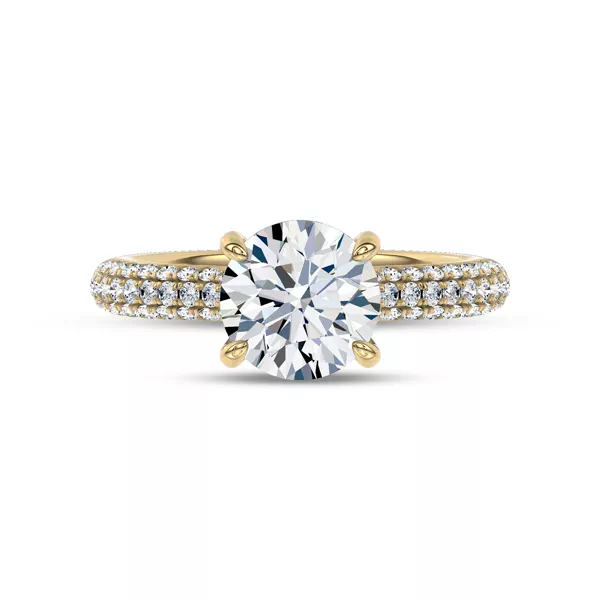 Sequined Lab Pavé Engagement Ring by Christian Siriano
