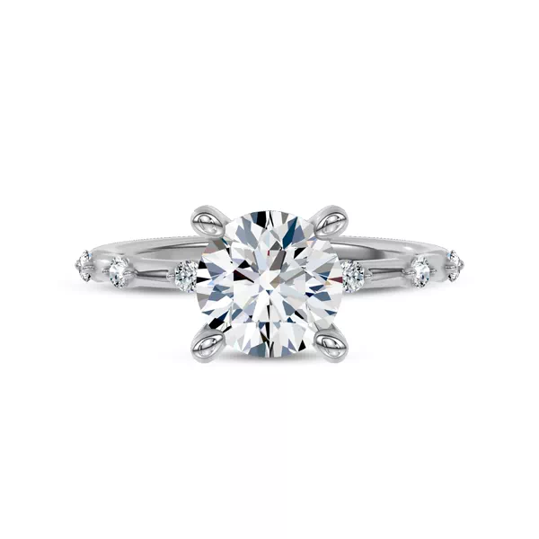 Starlight Spaced Diamond Engagement Ring