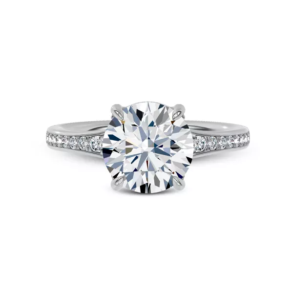 Marcelle Lab Diamond Accent Pavé Engagement Ring
