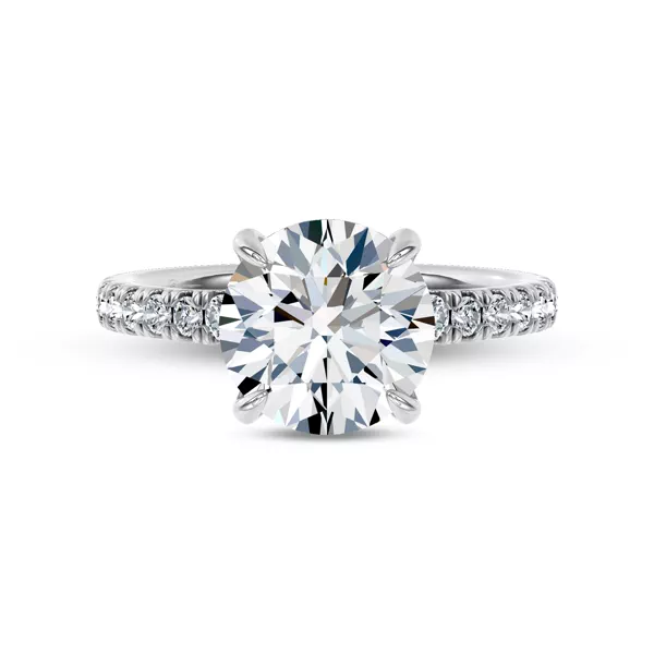 Gilded Glow Pavé Lab Engagement Ring by Christian Siriano