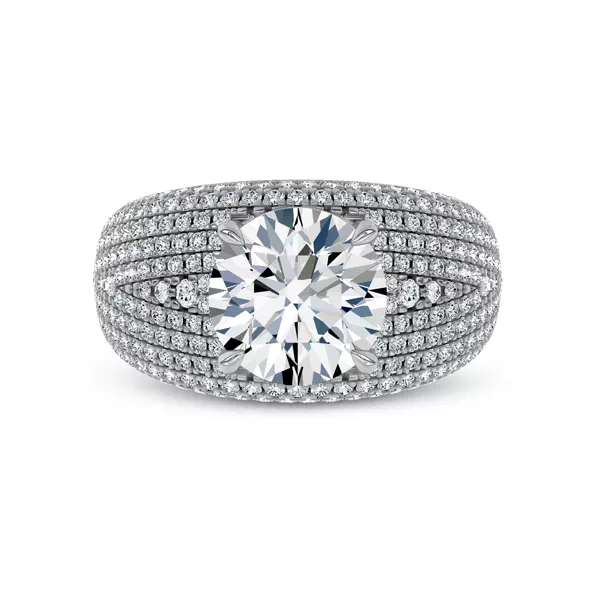 Setting Grand Pavé Dome Lab Diamond