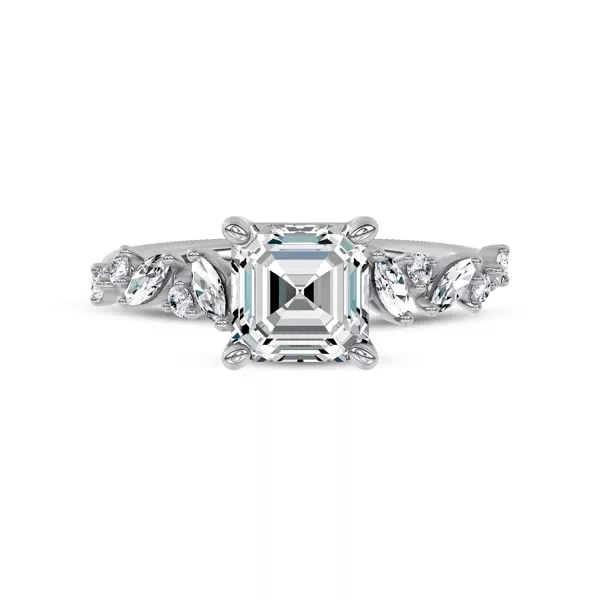 Hayley Scattered Lab Diamond Engagement Ring