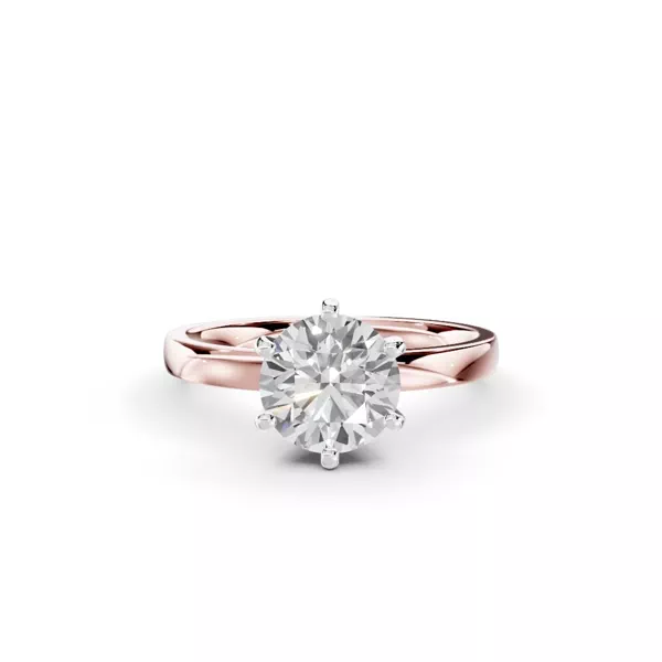 Boda Six-Prong Comfort-Fit Ring (2mm)