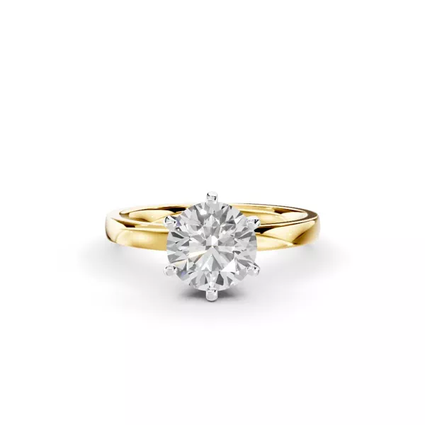 Boda Six-Prong Comfort-Fit Ring (2mm)