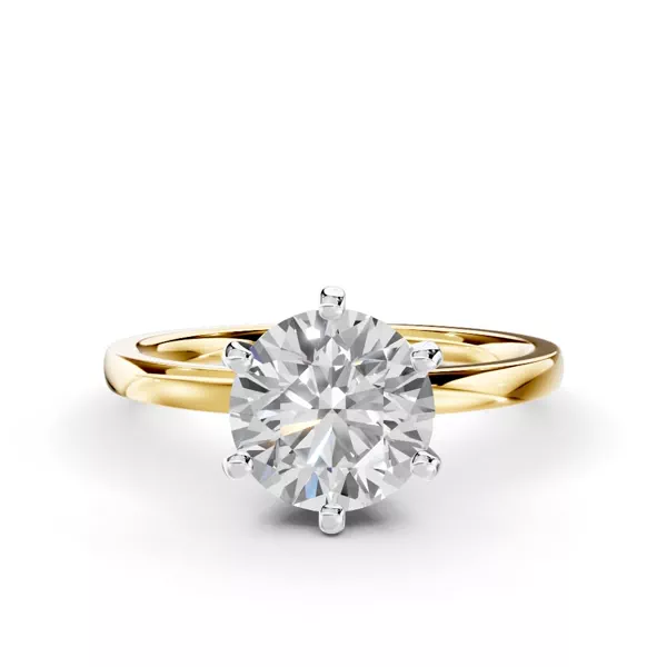 Boda Six-Prong Comfort-Fit Ring (1.5mm)