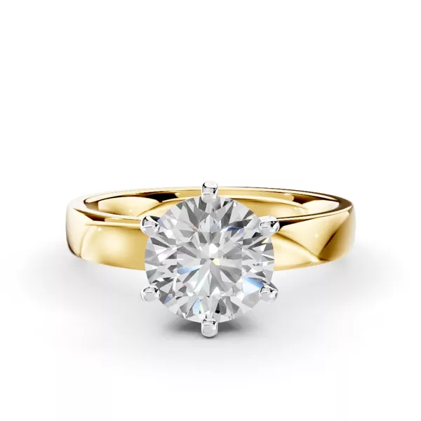 Boda Six-Prong Comfort-Fit Ring (3mm)