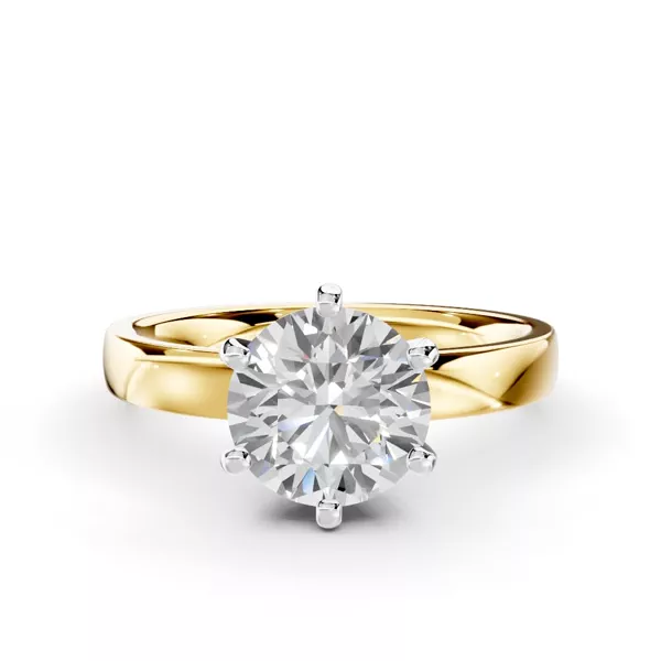 Boda Six-Prong Comfort-Fit Ring (2.5mm)