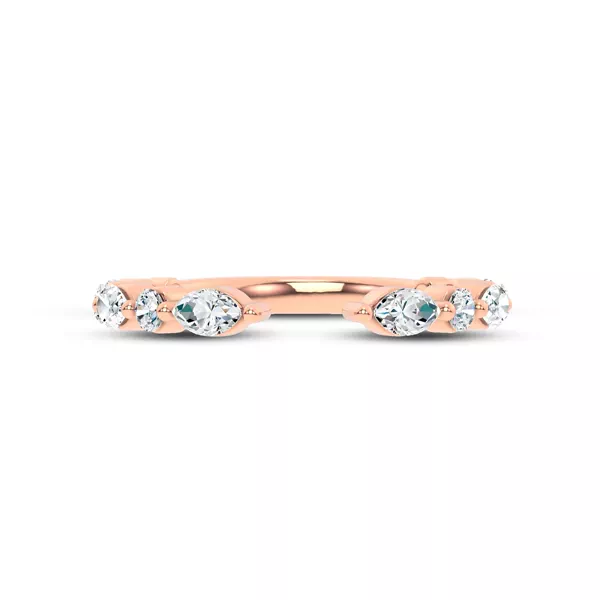 Cole Round And Marquise Diamond Open Band 