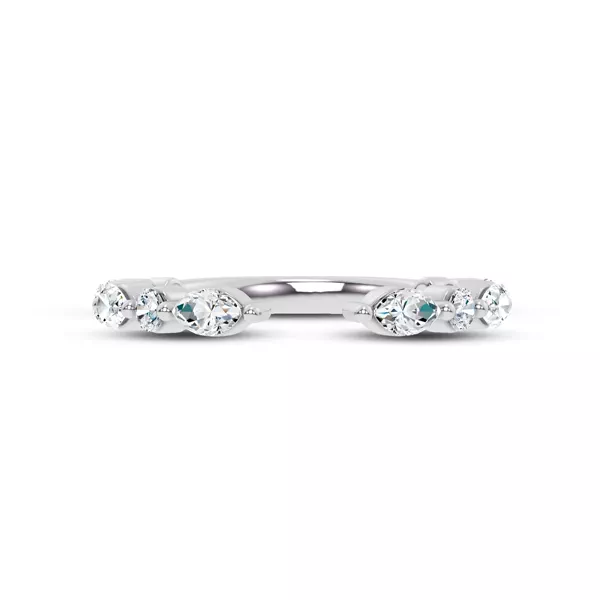 Cole Round And Marquise Diamond Open Band 