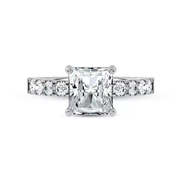 Jules Classic Lab Engagement Ring (1/2ct. tw.) With 1.19 Carat Radiant Diamond