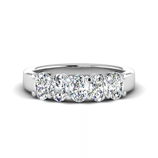 Briar 5 Stone Shared Prong Anniversary Band