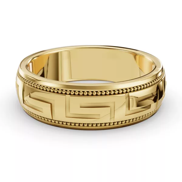 Fancy Carved Diamond Cut Band (5mm)