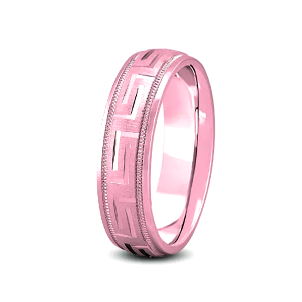 Fancy Carved Diamond Cut Band (7mm)