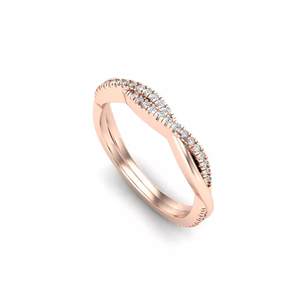 Emily Twisted Pave Band