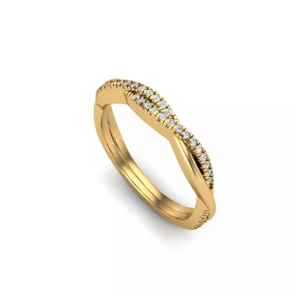 Emily Twisted Pave Band