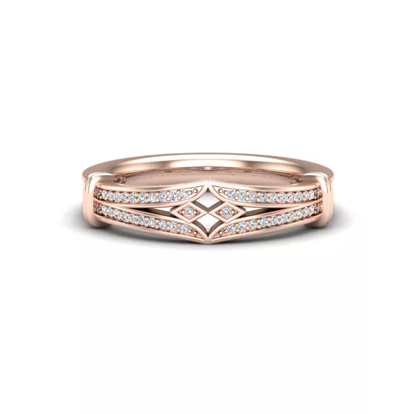 Georgia Art Deco Diamond Band