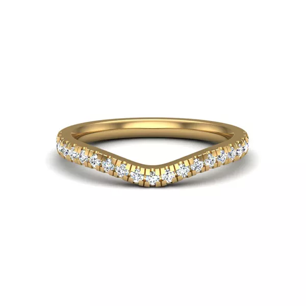 Noa Pavé Curved Band