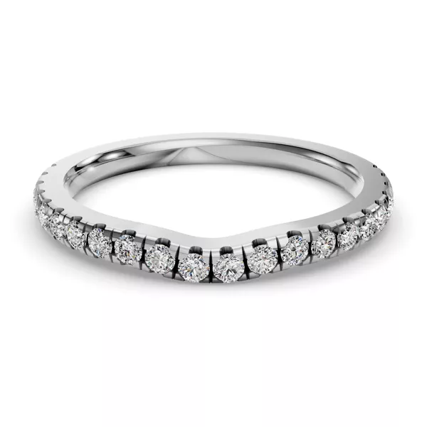 Gabriella Grand Pavé Contoured Band