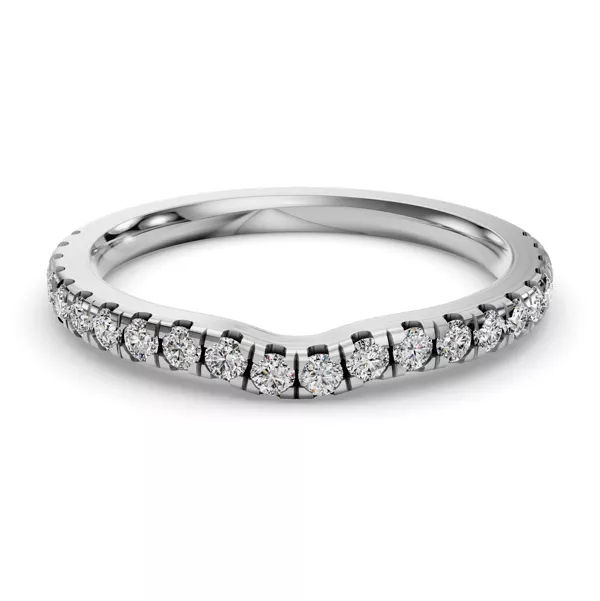 Kennedy Majestic Pavé Contoured Band