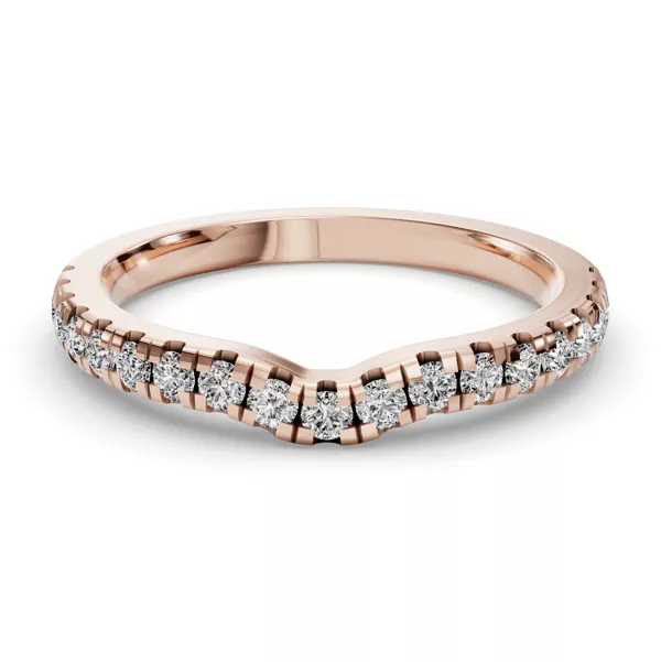 Bella Pavé Contoured Band (2.2mm)
