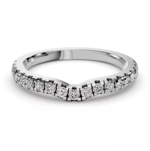 Bella Pavé Contoured Band (2.2mm)